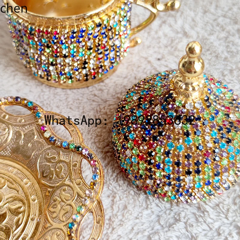 coffee cup light luxury gold set palace hand brew concentrated cup with saucer
