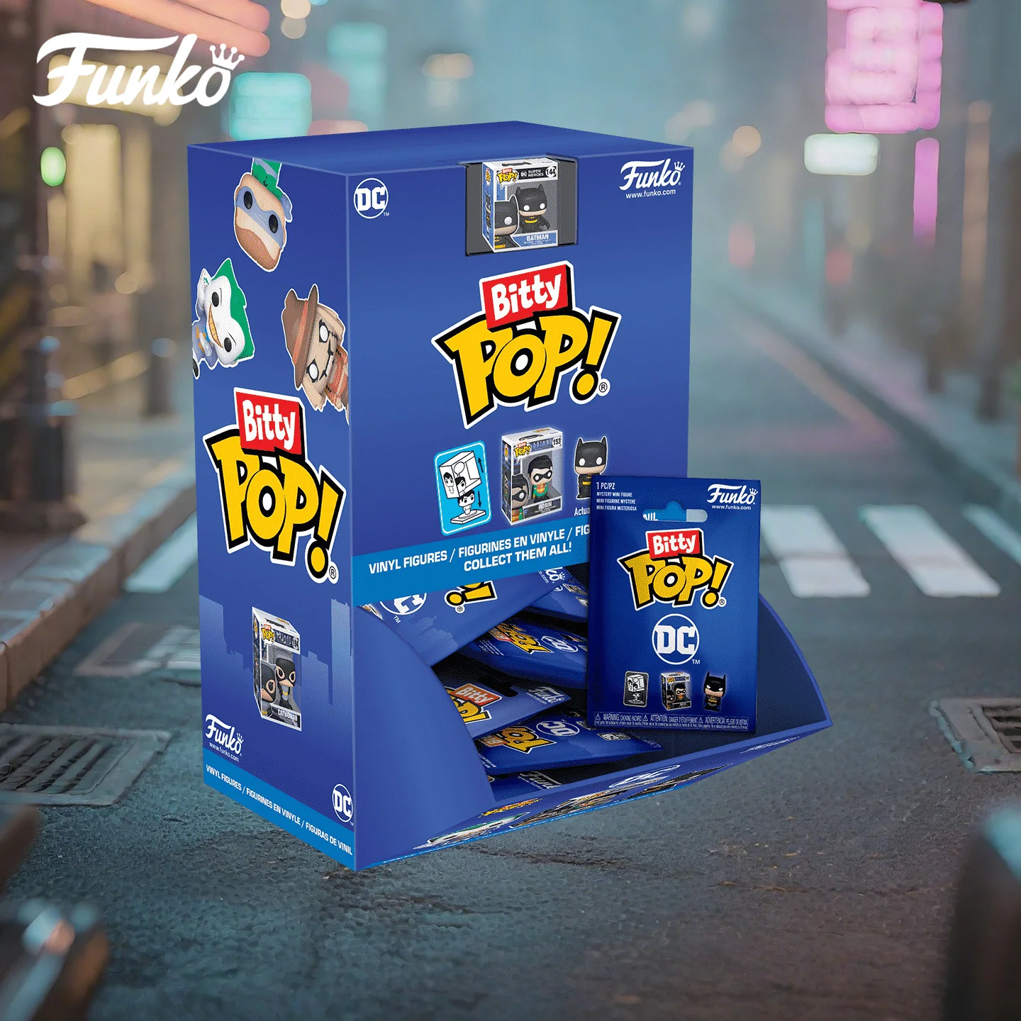 ¡Funko Pop Misterio Bitty Pop! DC Comics Batman Harley Quinn Riddler Figuras periféricas Caja ciega Juguetes para niños Regalo coleccionable