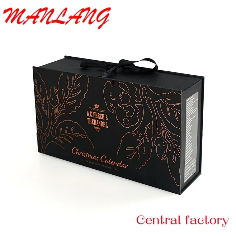 Custom  Custom Advent Calendar Empty Luxury Cardboard Paper Gift Beauty Cosmetic Packaging Countdown Advent Calendar Box