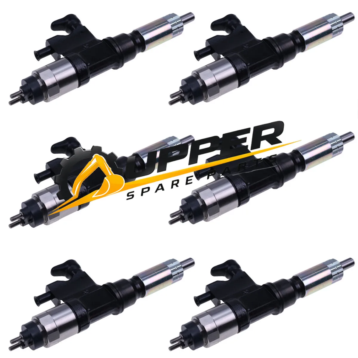 6xFuel Injector 8982806970 For Isuzu 6HK1 NQR75 NPR NPR-HD Hitachi JohnDeere CASE