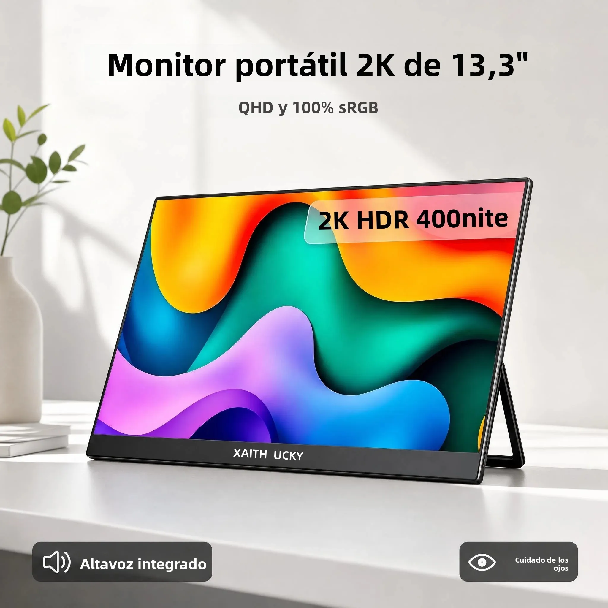 Monitor portátil 13,3 2K QHD VESA