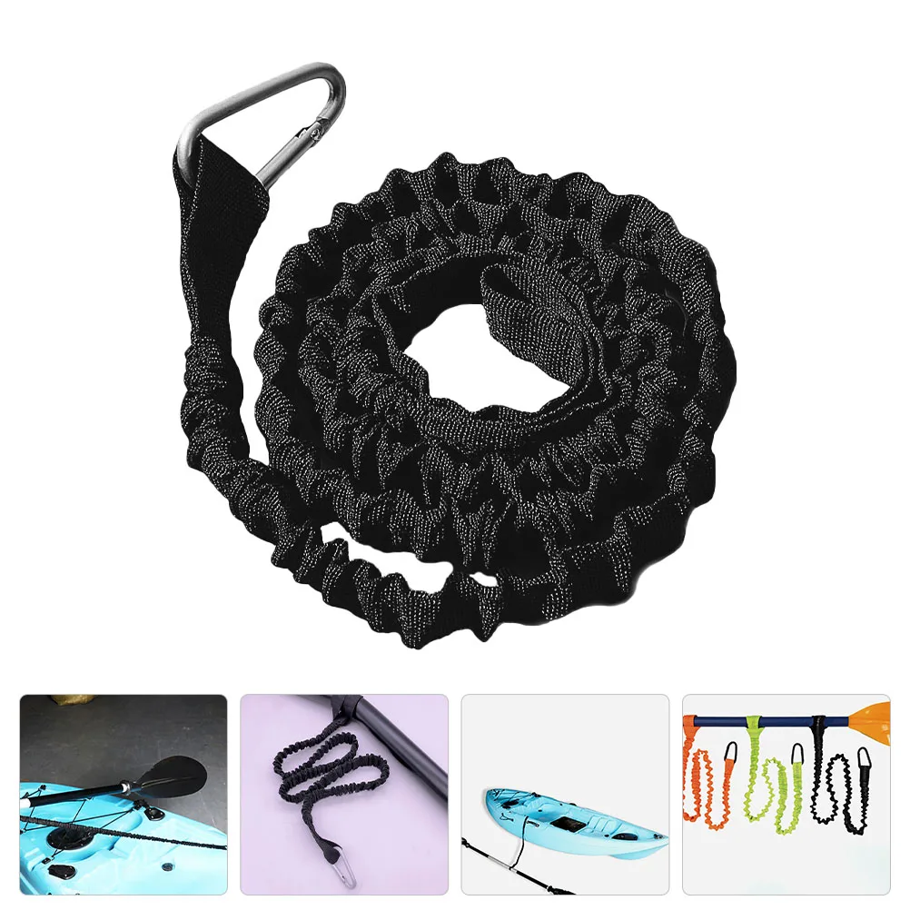 

2Pcs Paddle Leash Wear-Resistant Elastic Kayak Leashes for Kayak Canoe Oars Securement Boat Accessory Prevent Losing