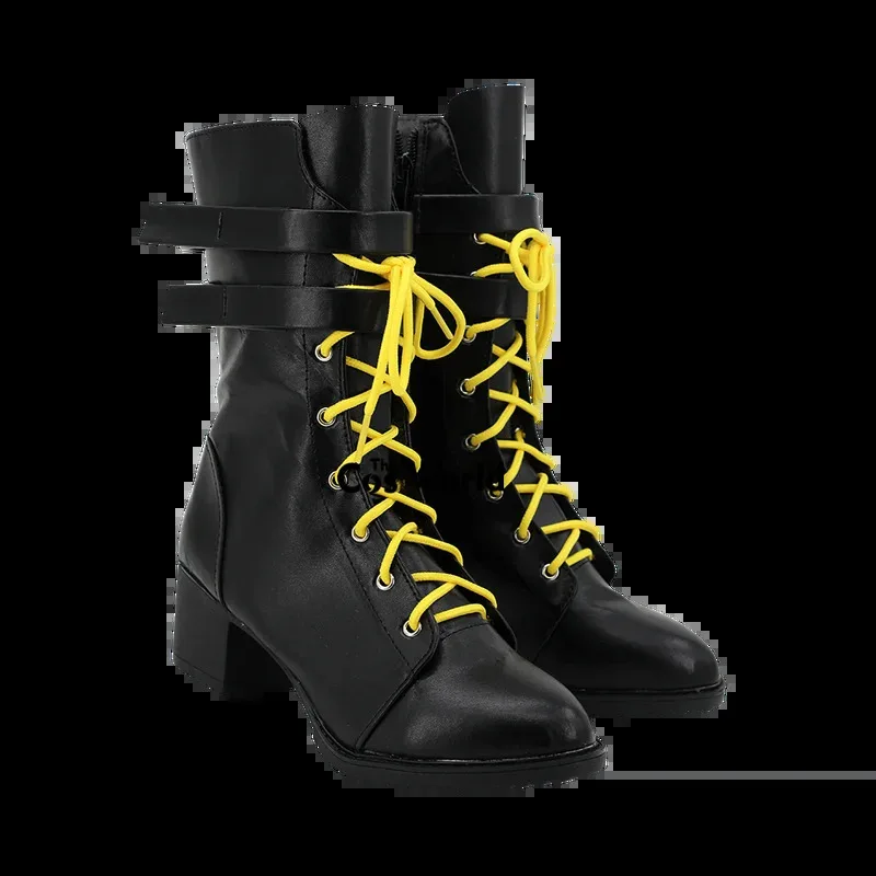 2023 Miku x Rascal Collab Rin Anime Personalizar Cosplay Sapatos de Salto Alto Botas