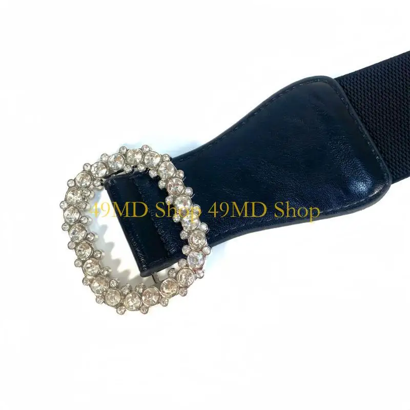 49MD Leopards Wide Waistband Daily Use Waist Belt Jeans Pants Decoration Belt