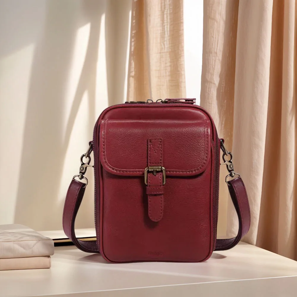 PU Leather Small Crossbody Cell Phone Bag & Adjustable Removable Strap Trendy Sling Bag Cellphone Bag Wallet Purse for Women Men