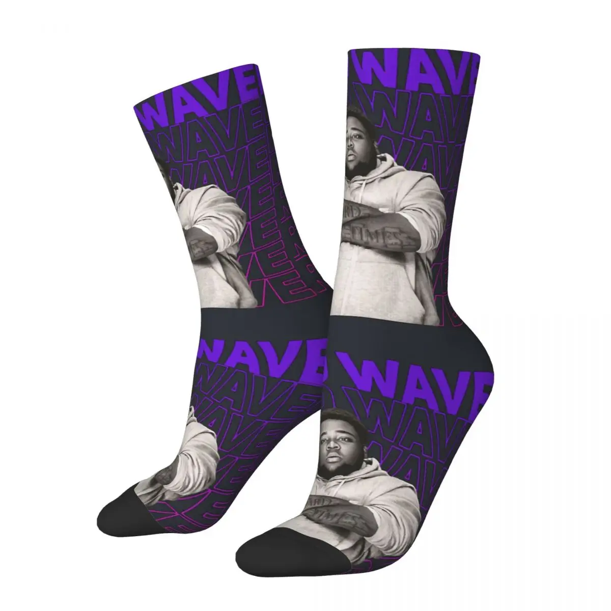 Funny Rod Wave Classic Sock for Men Hip Hop Harajuku rapper Quality Pattern Printed Boys Crew Sock Novelty Gift official-website