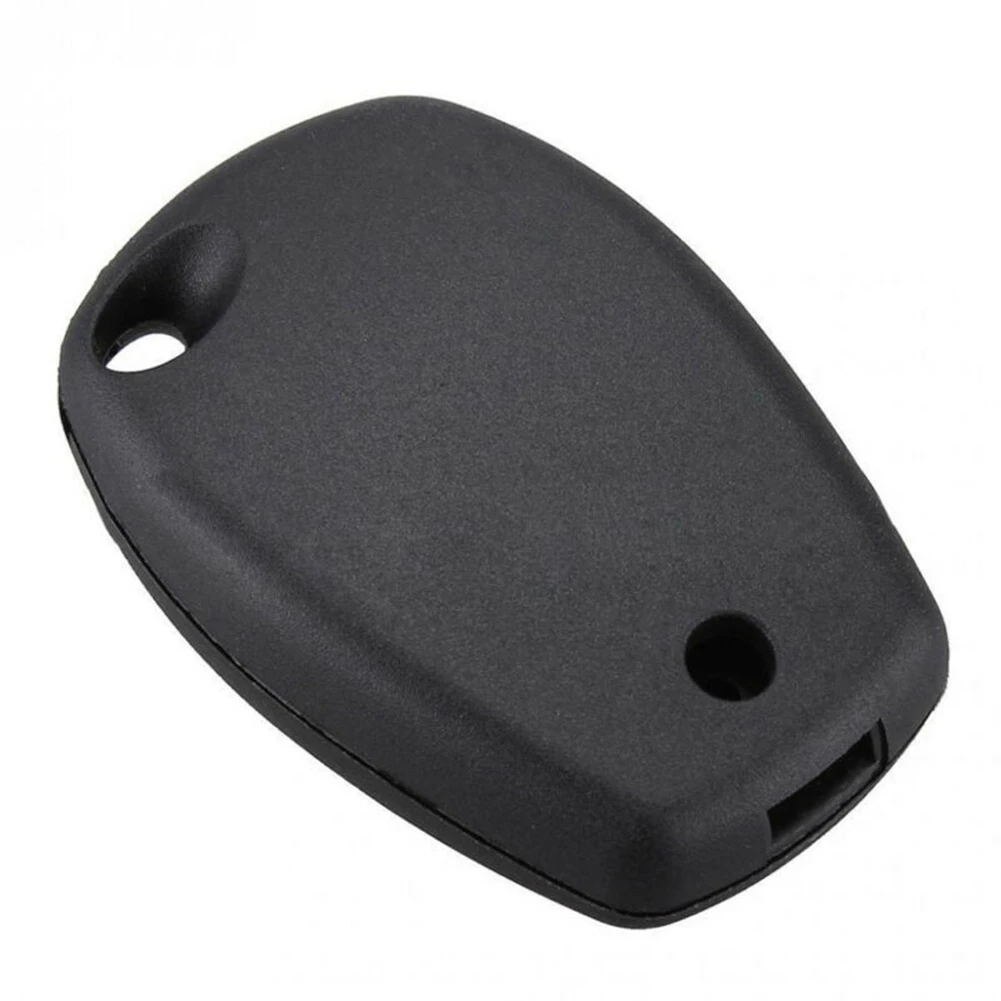 Car 2-Button Remote Key Fob Case Shell Without Blade For Twingo For Kangoo For Clio Black Key Shell Car Interior Decor Accessory