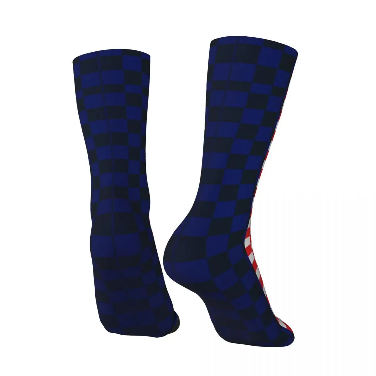 Retro Croatia Fans Men's compression Socks Unisex Harajuku Pattern Printed Novelty Crew Sock