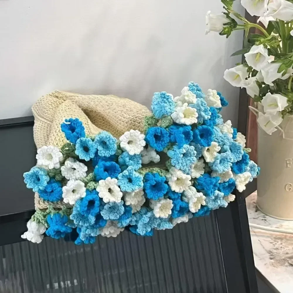 花束ブランケット　ひまわり　ブルー クリエイティブ 60 センチメートルフラワーブーケブランケット完成品