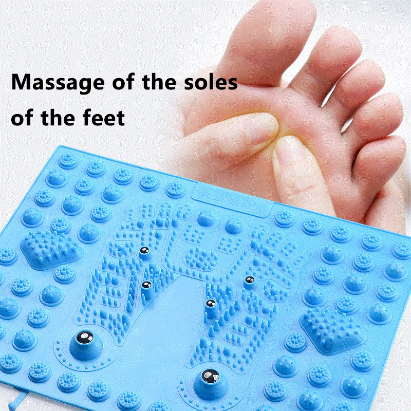 Professional Durable Finger pressure Plate Reflexology Foot Massage Pad  Toe Pressure Blood Circulation Plate Mat For Massager