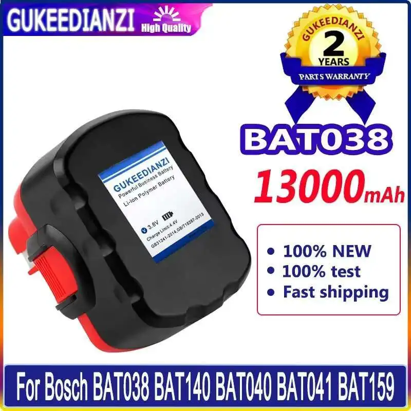

Power Tool Battery 13000mAh For Bosch BAT038 BAT140 BAT040 BAT041 BAT159 2607335275 2607335533 2607335534 2607335711 2607335465