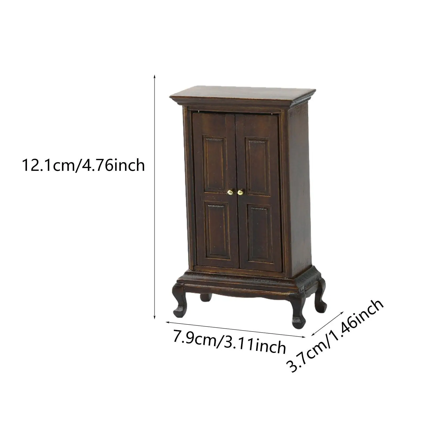 Armoire l'inventaire de maison de courses, Cisco réaliste, meubles miniatures simulés, mini vitrine pour l'artisanat, modèle de bricolage, 1/16