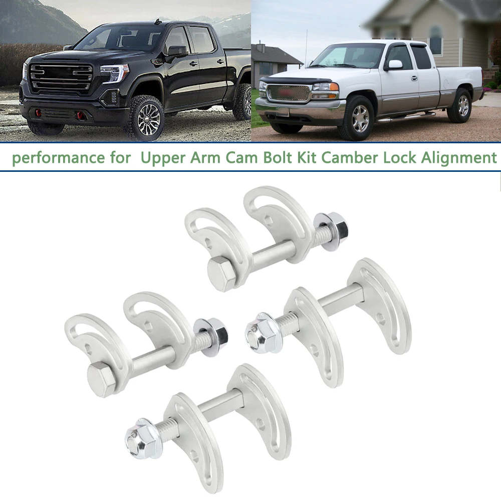 TOP SELLER ±1.5° Front Camber & Caster Alignment Bolt Kit K100026 - For 1999-2018 Silverado Sierra 1500 2500 Suburban Yukon