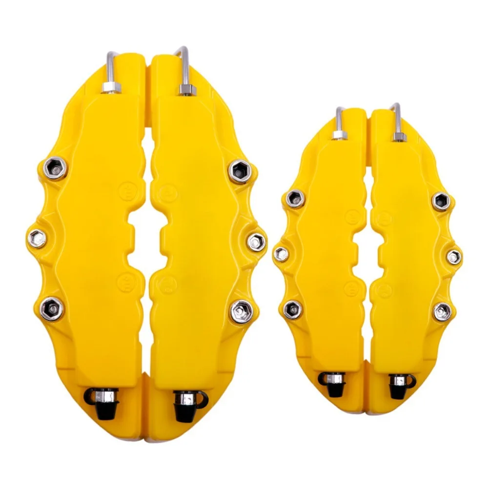 1pair ABS Plastic Car Brake Caliper Cover universal Front/Rear Durable Car Wheel Brake Cover 3D Brake Calliper Cover