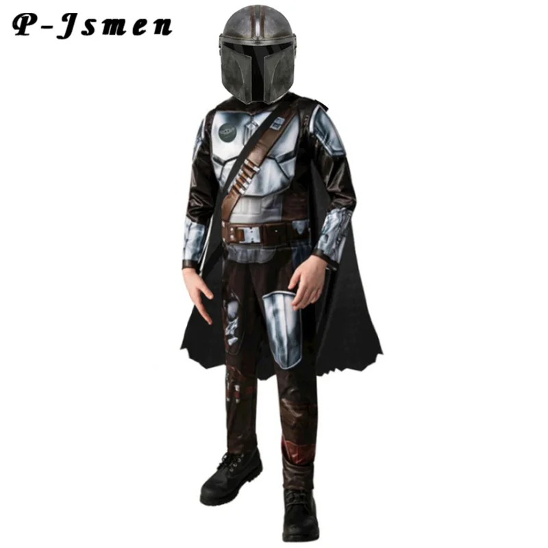 Halloween Costumes for Boy Children Anime Cosplay Galaxy Bounty Hunter Mandalorian Fantasy Personality Costume Disfraz Halloween