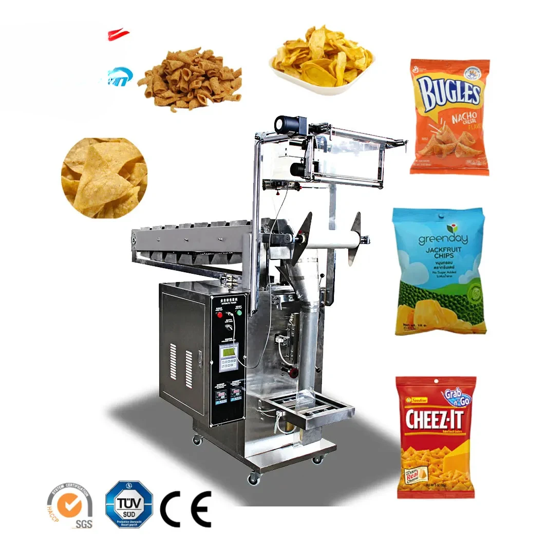 Small Snack Food Potato Plantain Banana Chips Packaging Equipment Price Shrimp French Fries Automatic Pouch Packing Machine