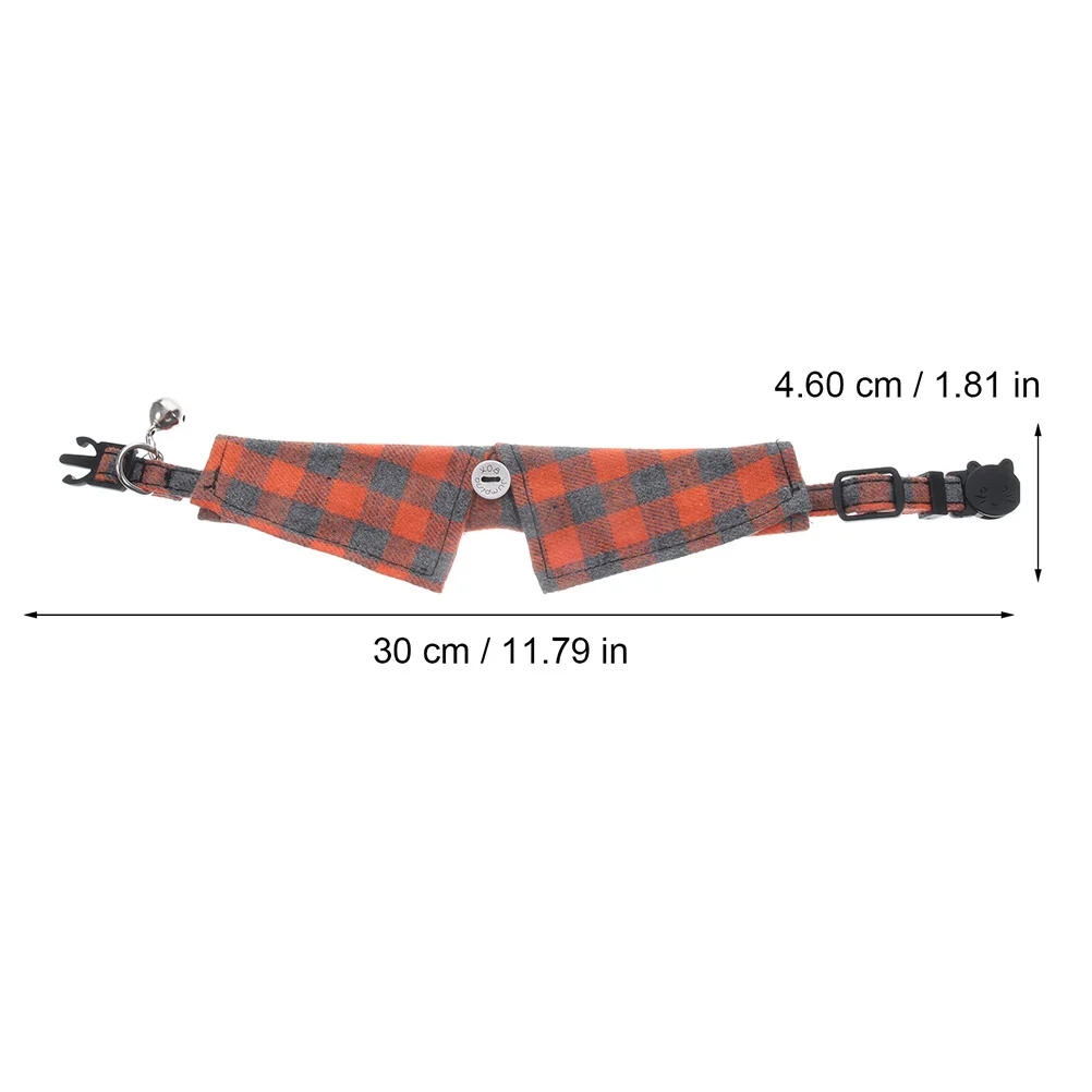 

2Pcs Cute Cat Collar Bow Tie Design Smooth Fabric Bell Accent Easy on Off Safety Buckle for Pet Kitten Indoor Kitten Collar