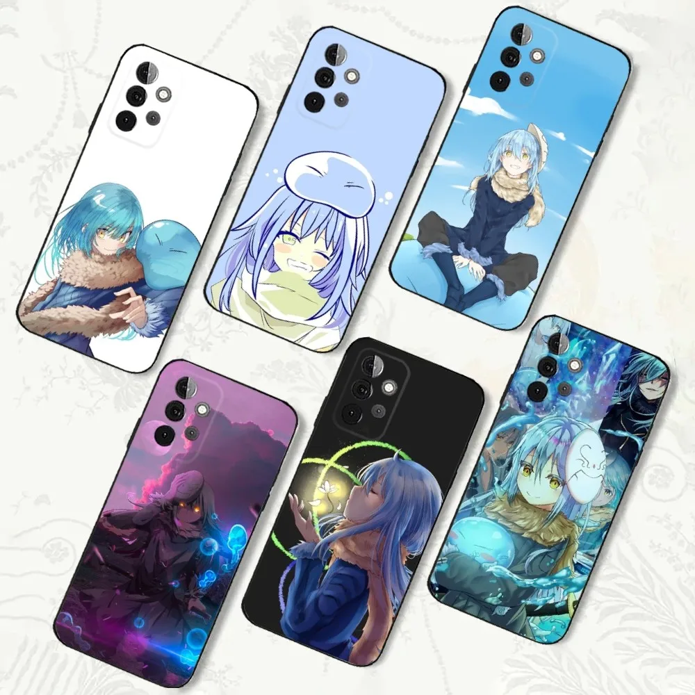 T-Tensei S-Slime Rimuru Case For Samsung Galaxy A91,A80,A73,A72,A53,A52,A32,A31,A22,A21s,A20 Soft Black Cover