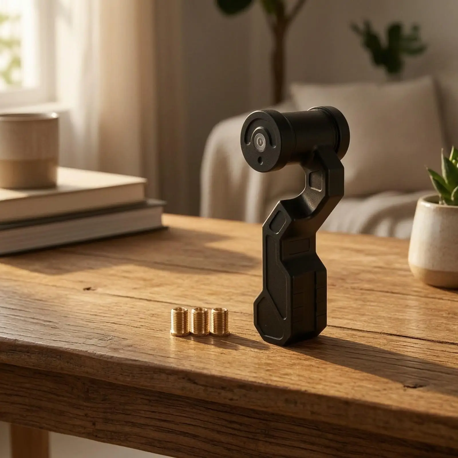 Aluminum Alloy Move Lever with Brass Adapter Sleeves Fadeproof Aluminum Alloy Move Knob with Adapters Ergonomic Replacement