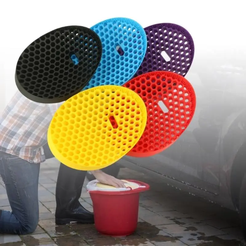 M76E Autowasch-Eimer-Trockenständer, Eimereinsatz, Sandfalle, Kunststoffunterstützung für die Garage – Detail 5