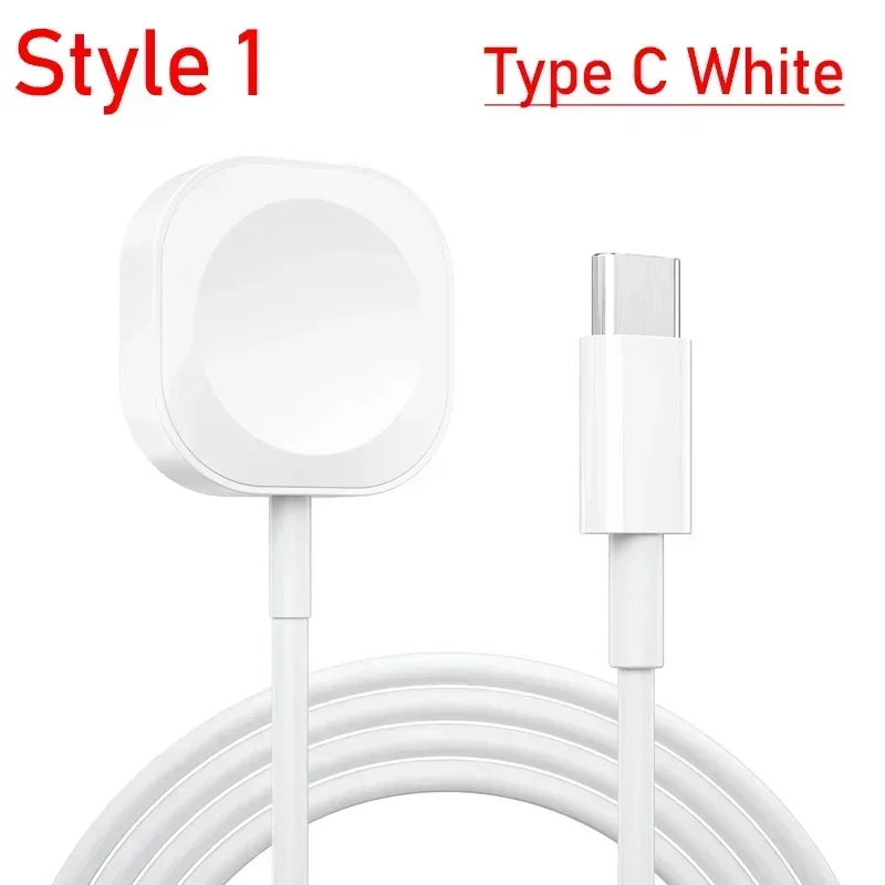Magnetic Watch Wireless Charger  For Apple Watch Series 10 S9 8 7/ 6 5 5 4 3 Se Ultra Charger Type-C USB Two Interfaces Optional