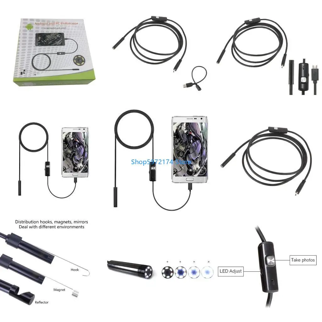 Y3NB Home Inspection Camera USB Endoscope Camera 1.3 Million IP67 Waterproof Camera