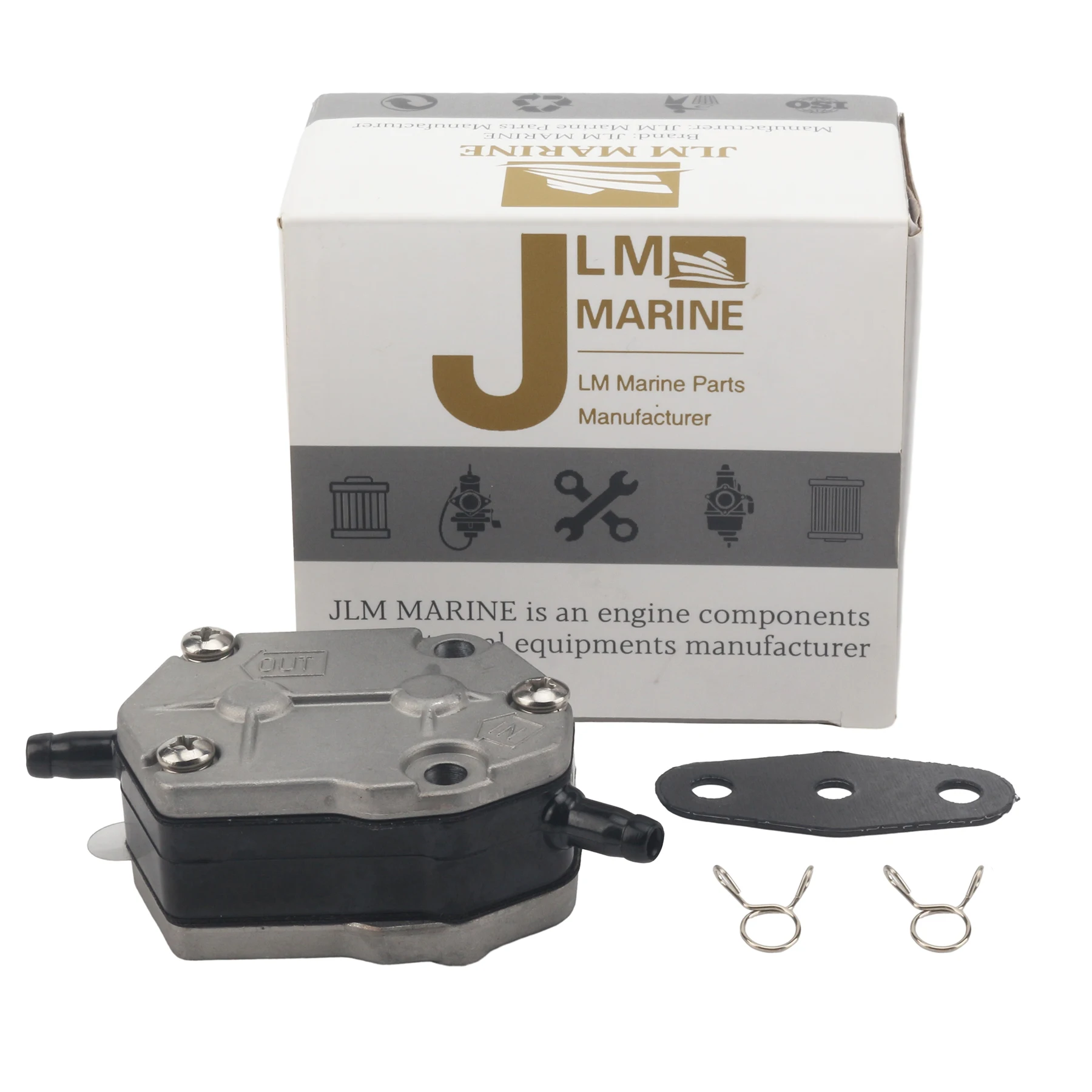 

JLM Outboard Fuel Pump for Nissan Tohatsu 4 HP NS4 M4 5 HP NS5 M5 8 HP NS8 M8 9.8 HP NS9.8 M9.8 2 Stroke 369-87122 369871220M