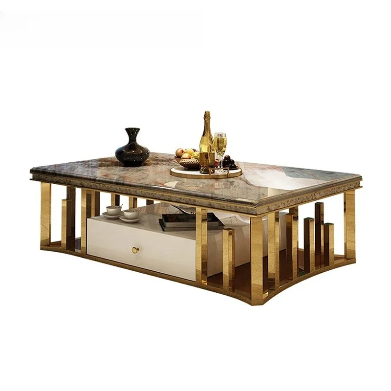 

High Quality Marble Coffee Table /Tea Table/Sofa Table for Living Room Luxury Coffee Table Table Basse De Salon Coffee Tables