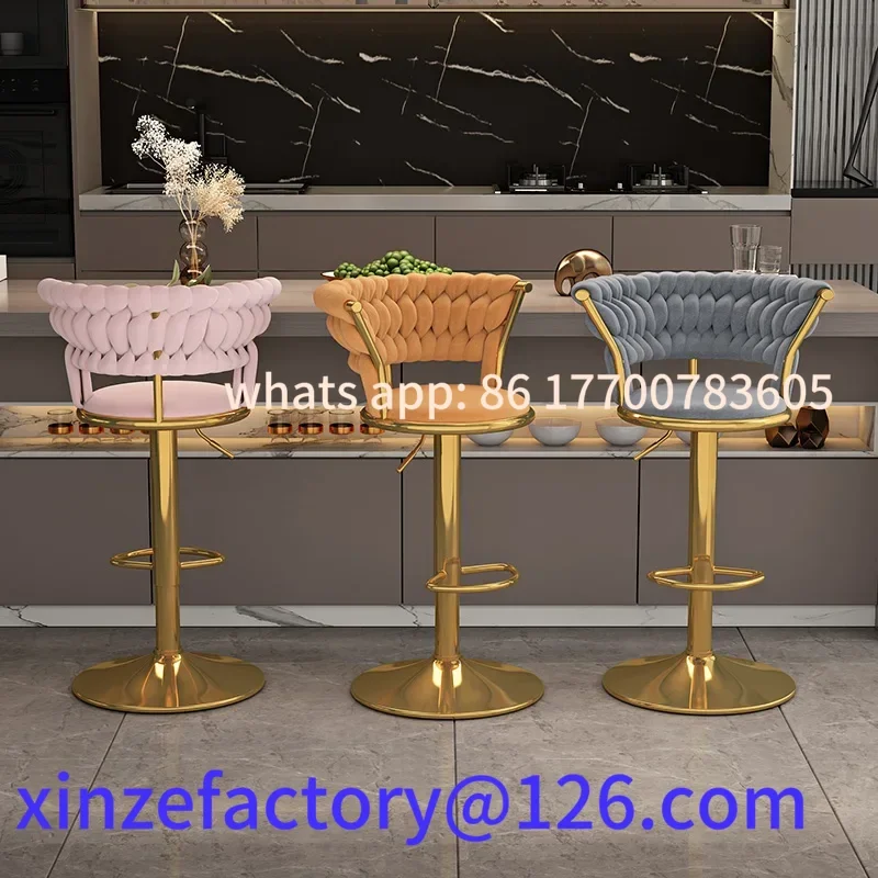 

Customizable Household Lifting Living Room Dining Chair Bar Chair Front Desk Cashier Lifting High Stool