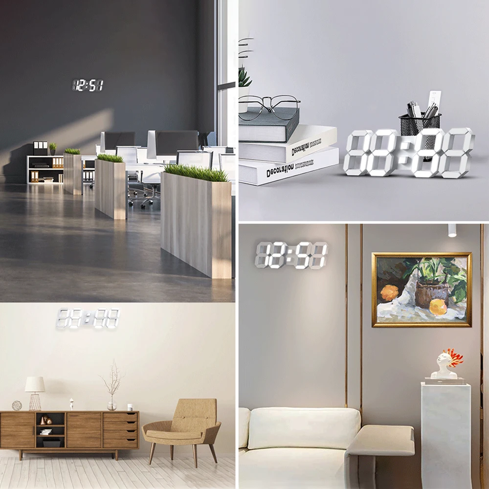 3D LED Wall Clock 5