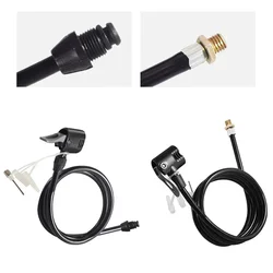 1x Bicycle Air Pump Extension Tube Pump Hot Sale Bicycle Hose Air Pump Connector Bike Air Pump Tire Inflator Nozzles Accessories