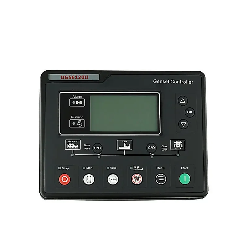 HGM6120N auto start generator controller AMF brushless electric circuit board lcd pannel diesel part kit genset control module