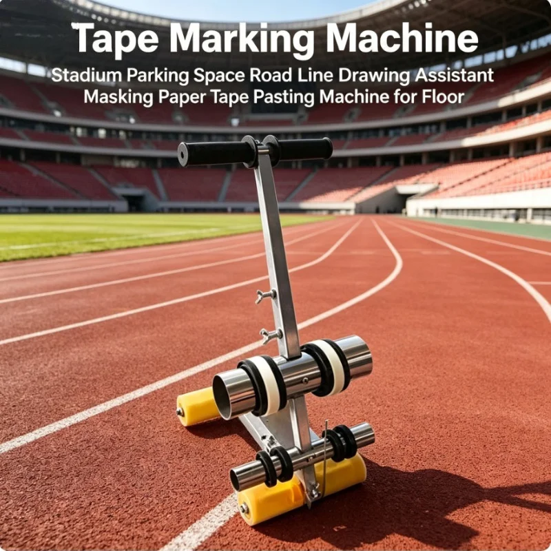 Tape Marking Machine Stadium Parking Space Road Line Drawing Assistant Masking Paper Tape Pasting Machine for Floor