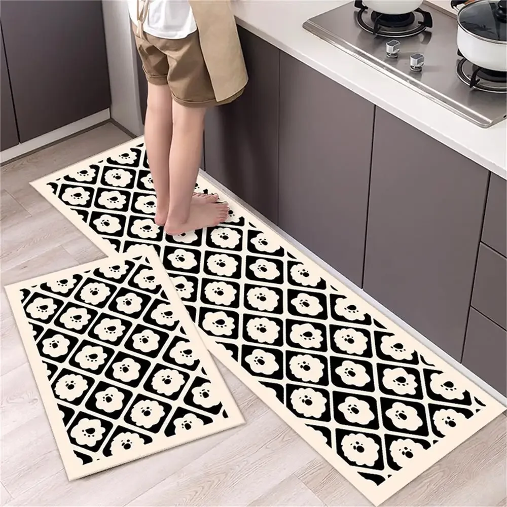 Alfombra antideslizante para el suelo, felpudo moderno para cocina, sala de estar, dormitorio, pasillo del hogar, entrada, balcón, puerta de baño