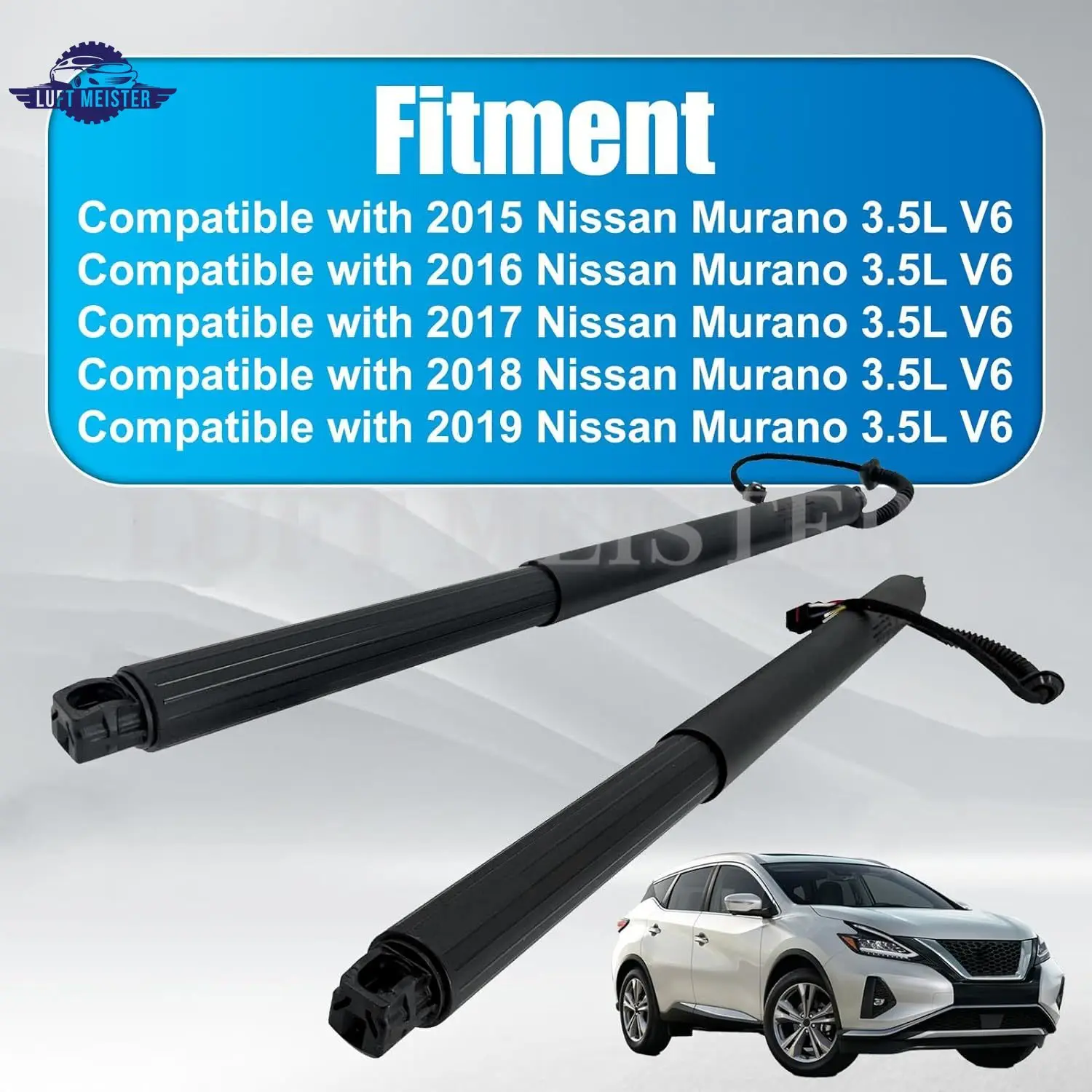 90561-5AA0A 90561-5AA0B 2Pcs Rear Left&Right Power Tailgate Struts Lift for 2015-2019 Nissan Murano 3.5L 90560-5AA1A 90561-5AA1A