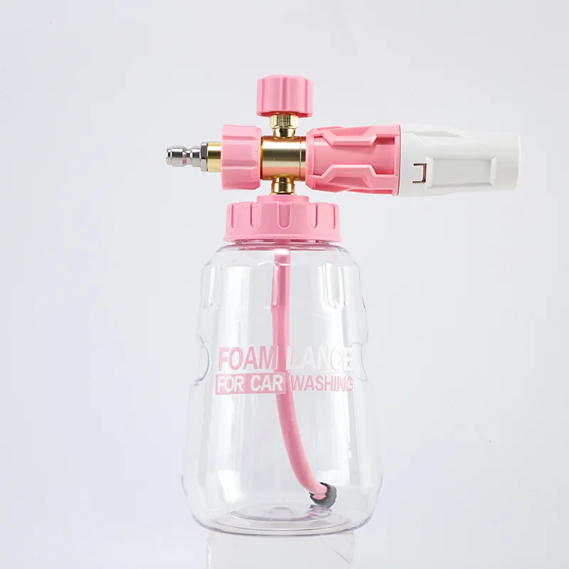 

Car Wash Snow Foam Cannon Snow Foam Lance 1000ml Foam Generator 1/4 inch Quick Connect for High Pressure Car Washer Machine Gun