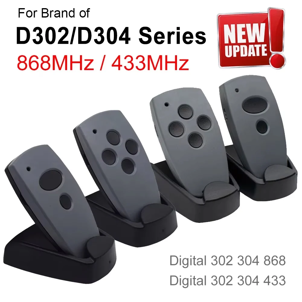Clone Garage Door Remote 868 MHz / 433MHz For Digital D302 D304 D313 433 D323 D382 D384 131 868 Command 211 212 214 221
