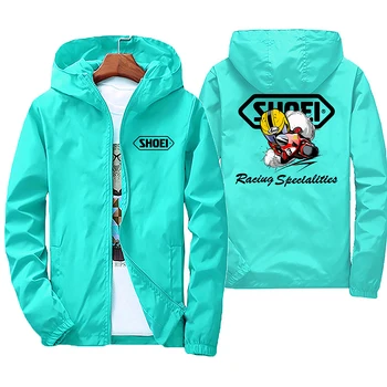 2025 new men's windproof jacket, large waterproof jacket paired with mountain and bicycle hood, spring and autumn styles 4