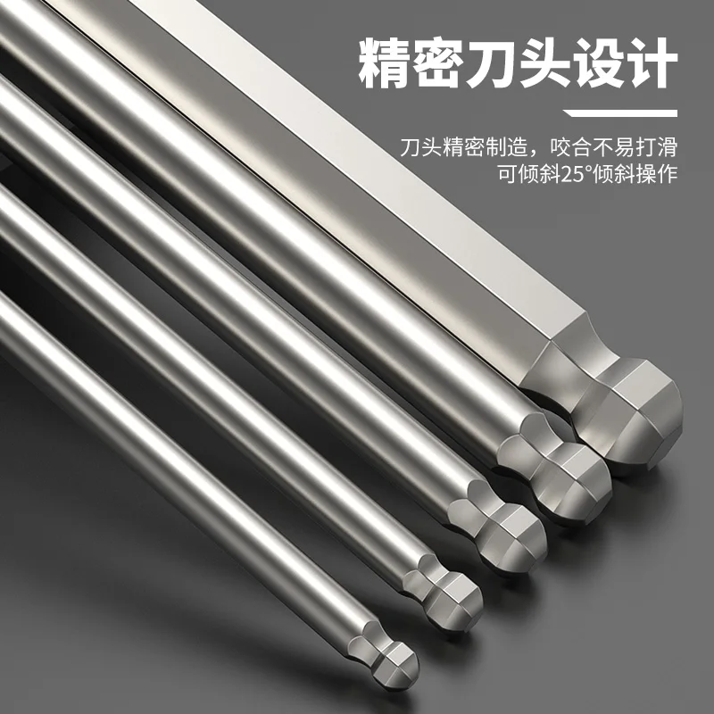 Imagem -04 - Bola End Hex Chave de Fenda Bits Polegada Tamanho Imperial Allen Bola Cabeça Hexagonal Bit 100 mm de Comprimento 64 32 32 16 32 16 16 32 16 16