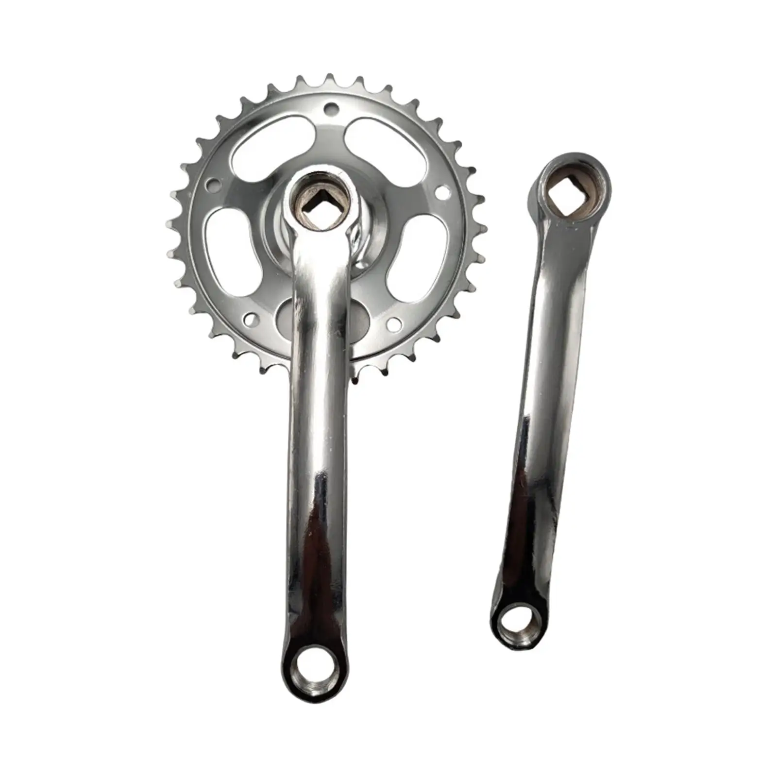 Mountain Bike Crank Arm Set Square Taper Single Speed Bicycle Crankset Set