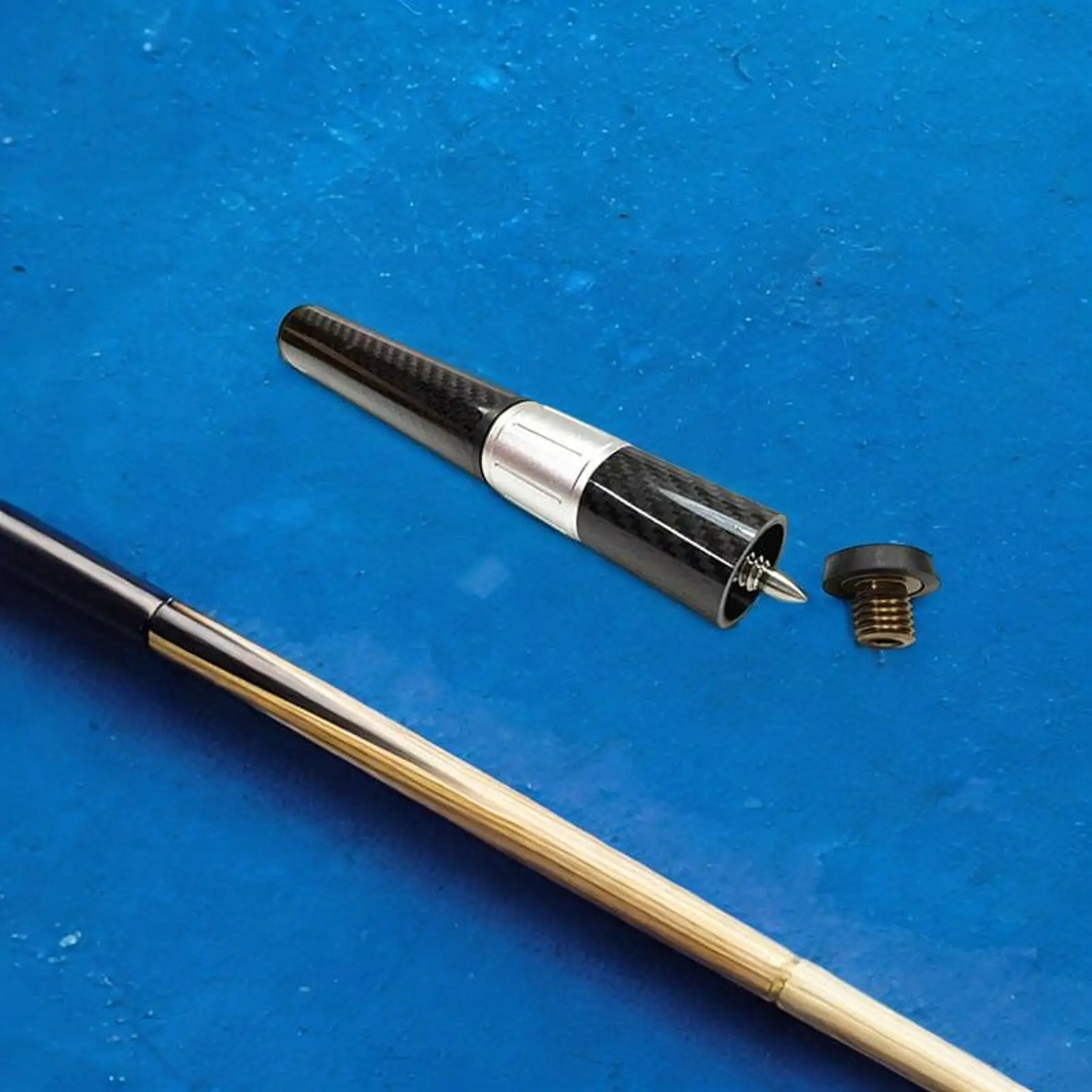 

Carbon Fiber Telescopic Pool Cue Extender Billiard Stick Extension for Pool Table Accessories and Case