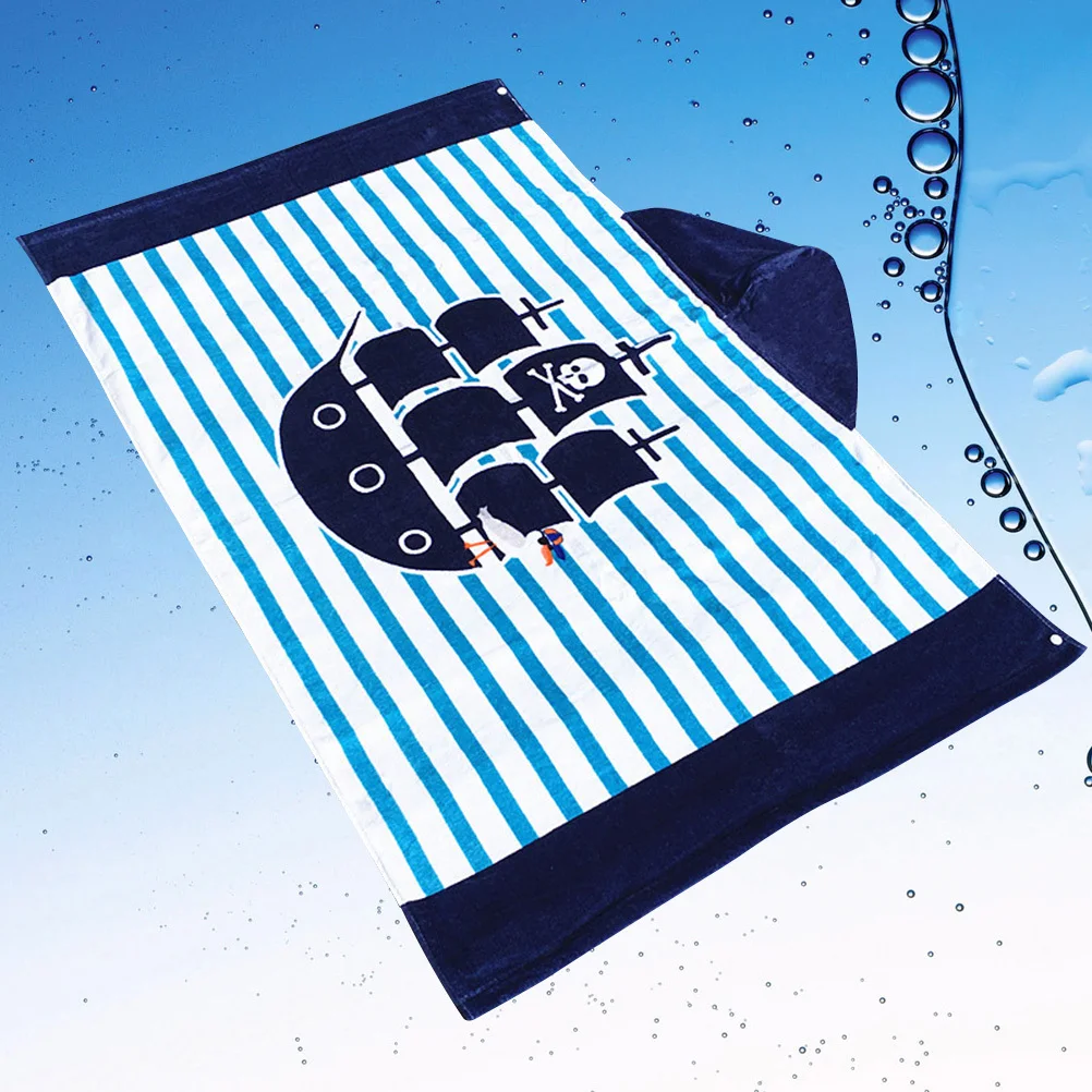 Asciugamano con cappuccio Bambini Bambini Bagno grande in cotone Avvolgimento da spiaggia ad asciugatura rapida Accappatoio con cappuccio per bambini Grafica dei cartoni animati