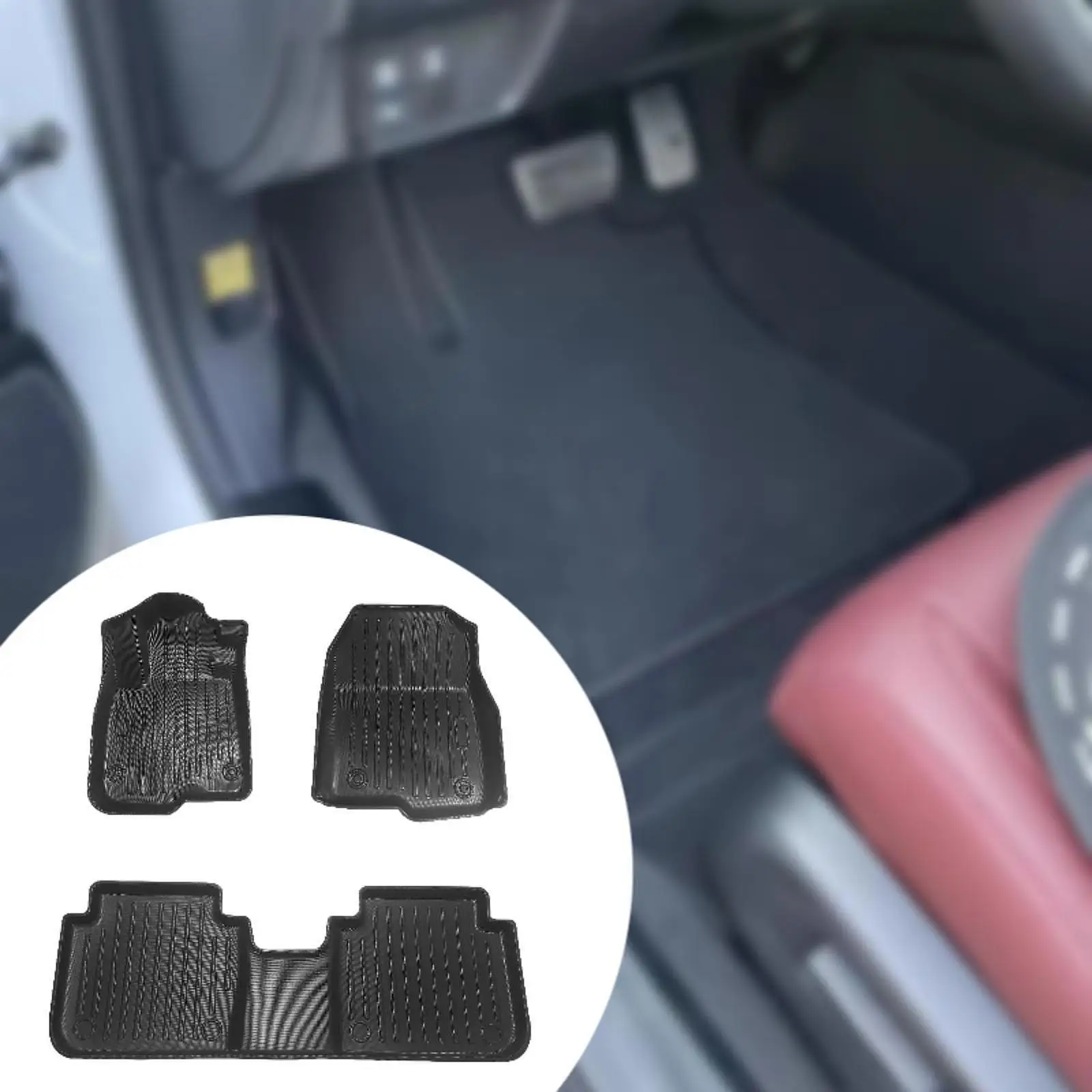 Vloermatten TPE-materiaal Praktisch Gemakkelijk te gebruiken Antislip Handige auto-accessoires Vervangen