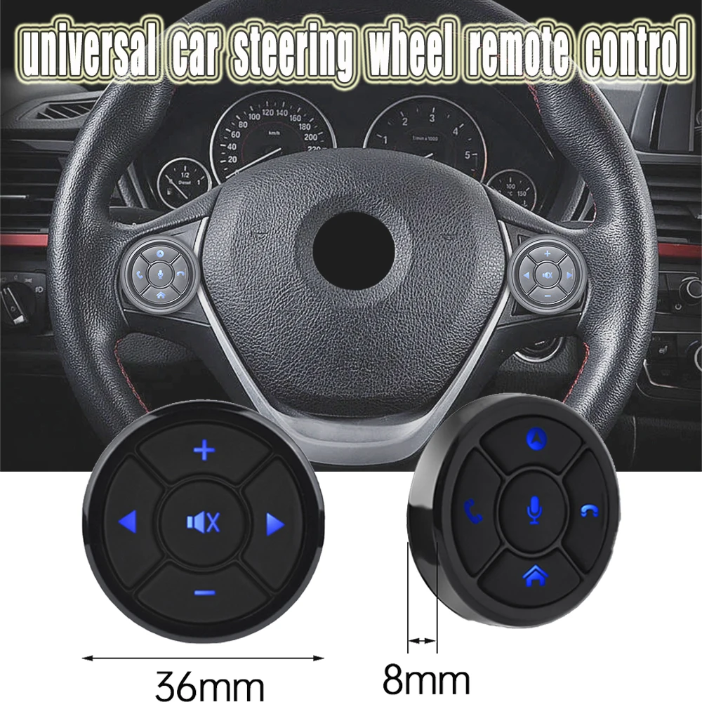 New 10 Keys Wireless Car Steering Wheel Remote Control Multi-functiona  DVD GPS  Multimedia Navigation Radio Control Buttons