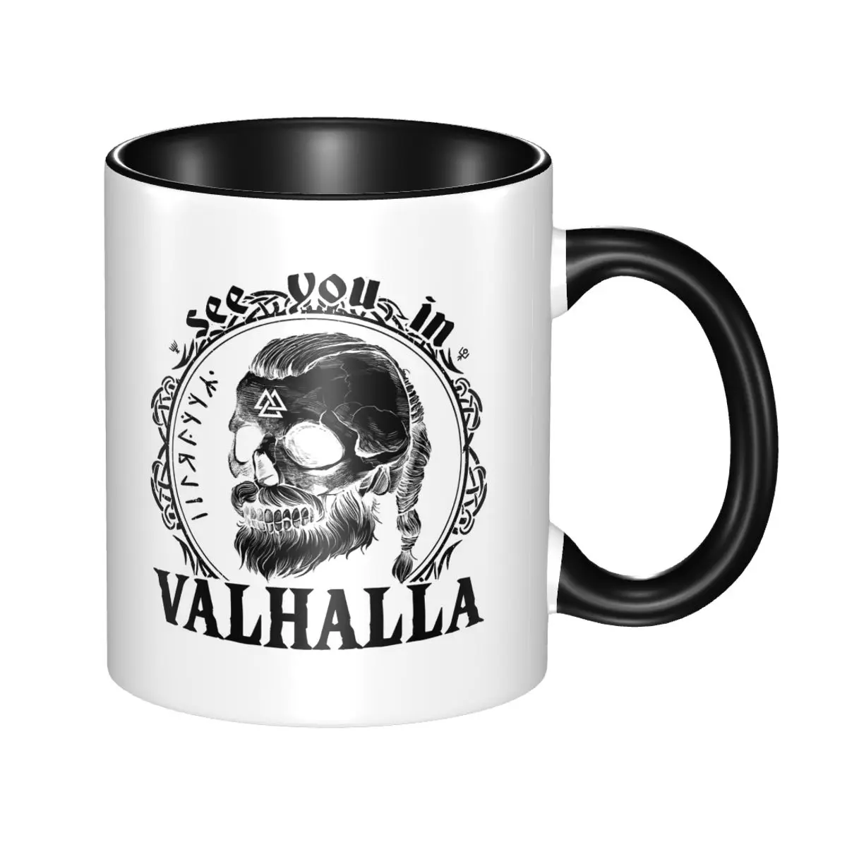 See You In Valhalla Valknut Viking Wir Sehen Uns In Walhalla Mug Ceramic Coffee Cup Tea Mugs Milk Cup Drinkware Gifts For Unisex