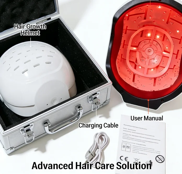 

Лазерный массажер для кожи головы с регулируемой частотой и интенсивностью, мощность 6750 мВт, для роста волос при истончении волос и алопеции