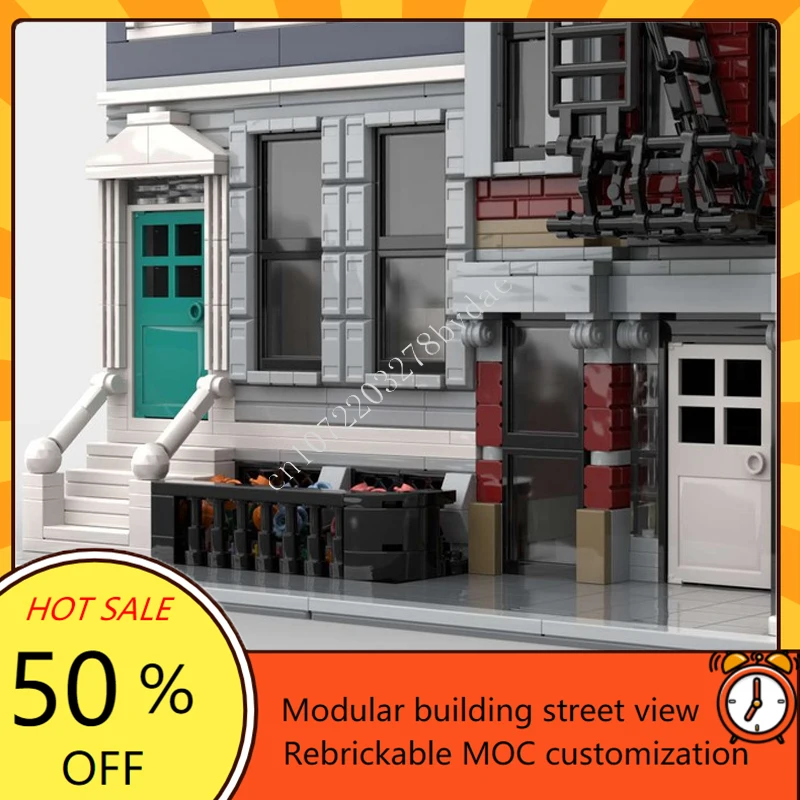 2992PCS Modular Apartment Buildings Modular MOC Creative street view Model Building Blocks DIY Education Assembly Model Toy Gift