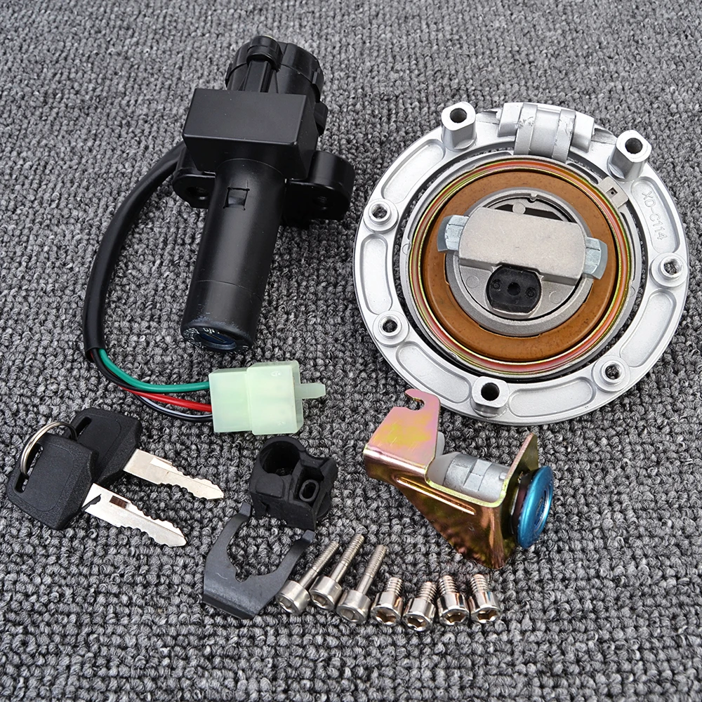 Ignition Switch Kit Assembly Fuel Gas Cap Tank Cover with Keys for Honda CB1300 CB750 F2 CB Seven Fifty RC42 35010-MW3-611