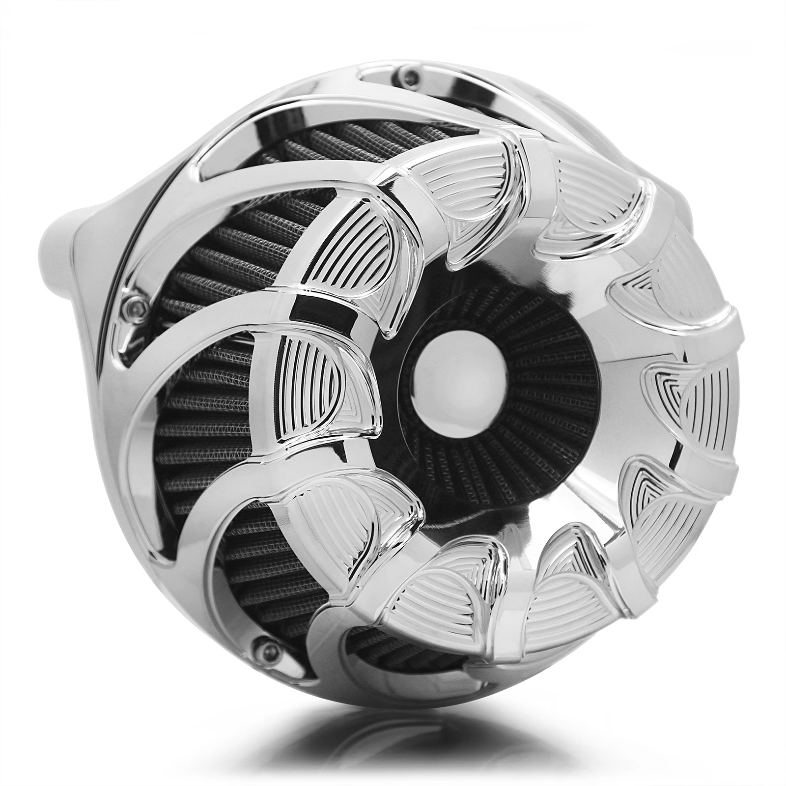 Premium Chrome CNC Bilat Drift Inverted Series New Air Filter For 2018-up Softail 2017-up Touring Road King Street