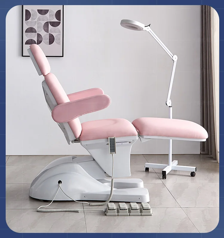 

Electric lifting beauty bed Multifunctional tattoo bed Rotatable Nordic leather surface for beauty salons